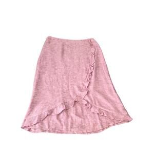 Nine & Company linen rayon short skirt 8